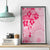 Fiji Masi With Hibiscus Tapa Tribal Canvas Wall Art Pink Pastel LT01 - Polynesian Pride