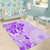 Fiji Masi With Hibiscus Tapa Tribal Area Rug Purple Pastel LT01 - Polynesian Pride