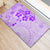 Fiji Masi With Hibiscus Tapa Tribal Rubber Doormat Purple Pastel LT01 - Polynesian Pride