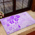 Fiji Masi With Hibiscus Tapa Tribal Rubber Doormat Purple Pastel LT01 - Polynesian Pride