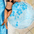 Fiji Masi With Hibiscus Tapa Tribal Beach Blanket Sky Blue Pastel LT01 - Polynesian Pride