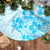 Fiji Masi With Hibiscus Tapa Tribal Tree Skirt Sky Blue Pastel LT01 - Polynesian Pride