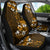 Fiji Masi With Hibiscus Tapa Tribal Car Seat Cover Gold Version LT01 - Polynesian Pride