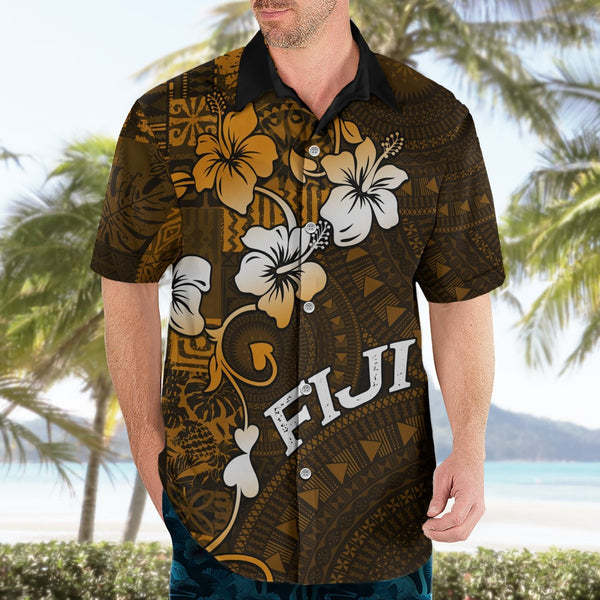 Fiji Hawaiian Shirt Tribal Melanesia Grunge Flag