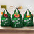 Fiji Masi Grocery Bag Fijian Hibiscus Tapa Green Version
