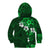 Fiji Masi Kid Hoodie Fijian Hibiscus Tapa Green Version LT01 - Polynesian Pride