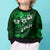 Fiji Masi Kid Ugly Christmas Sweater Fijian Hibiscus Tapa Green Version LT01 - Polynesian Pride