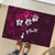 Fiji Masi Rubber Doormat Fijian Hibiscus Tapa Pink Version LT01 - Polynesian Pride