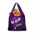 Fiji Masi Grocery Bag Fijian Hibiscus Tapa Purple Version