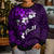Fiji Masi Kid Ugly Christmas Sweater Fijian Hibiscus Tapa Purple Version LT01 - Polynesian Pride