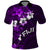 Fiji Masi Polo Shirt Fijian Hibiscus Tapa Purple Version LT01 Purple - Polynesian Pride