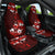 Fiji Masi Car Seat Cover Fijian Hibiscus Tapa Red Version LT01 One Size Red - Polynesian Pride