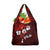 Fiji Masi Grocery Bag Fijian Hibiscus Tapa Red Version