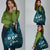 Fiji Masi Grocery Bag Fijian Hibiscus Tapa Sky Blue Version