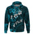 Fiji Masi Hoodie Fijian Hibiscus Tapa Sky Blue Version LT01 Pullover Hoodie Blue - Polynesian Pride