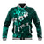 Fiji Masi Baseball Jacket Fijian Hibiscus Tapa Turquoise Version LT01 Unisex Turquoise - Polynesian Pride