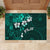 Fiji Masi Rubber Doormat Fijian Hibiscus Tapa Turquoise Version LT01 - Polynesian Pride