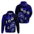 Fiji Masi Paisley With Hibiscus Tapa Hoodie Navy Blue Version LT01 - Polynesian Pride