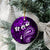 Fiji Masi Paisley Ceramic Ornament Fijian Hibiscus Tapa Purple Version LT01 - Polynesian Pride