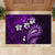 Fiji Masi Paisley Rubber Doormat Fijian Hibiscus Tapa Purple Version LT01 - Polynesian Pride