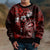 Fiji Masi Paisley Kid Ugly Christmas Sweater Fijian Hibiscus Tapa Red Version LT01 - Polynesian Pride