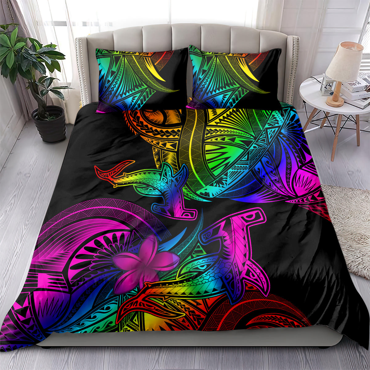 LGBT History Month Bedding Set Polynesian Hammerhead Shark LT01 - Polynesian Pride