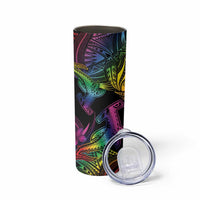 LGBT History Month Skinny Tumbler Polynesian Hammerhead Shark LT01 - Polynesian Pride