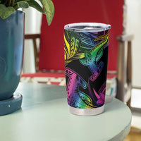LGBT History Month Tumbler Cup Polynesian Hammerhead Shark