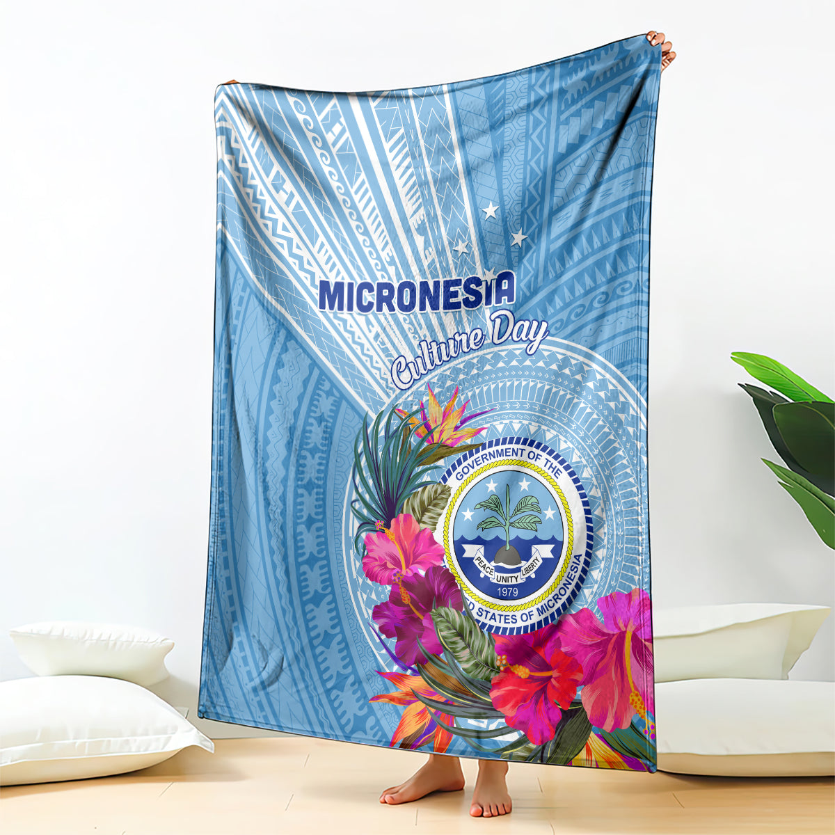 Micronesia Culture Day Blanket Tribal Pattern Tropical Style LT01 - Polynesian Pride