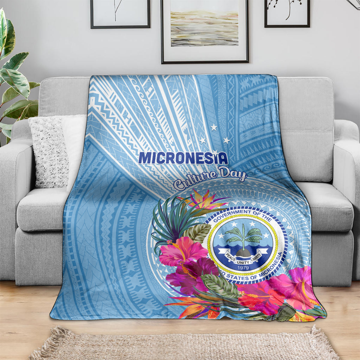 Micronesia Culture Day Blanket Tribal Pattern Tropical Style LT01 - Polynesian Pride