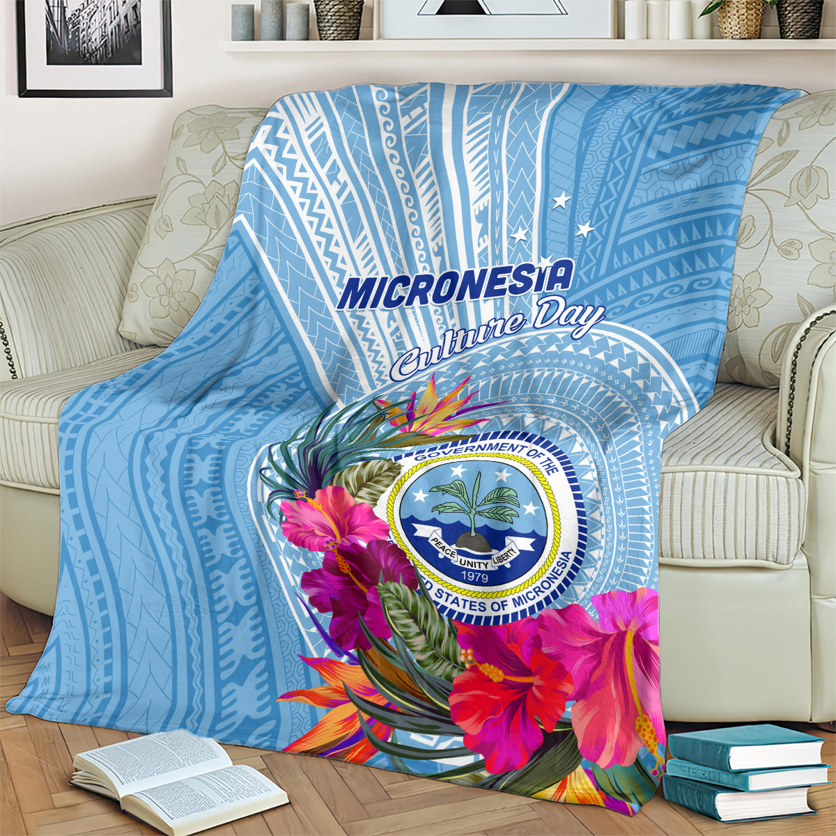 Micronesia Culture Day Blanket Tribal Pattern Tropical Style LT01 - Polynesian Pride