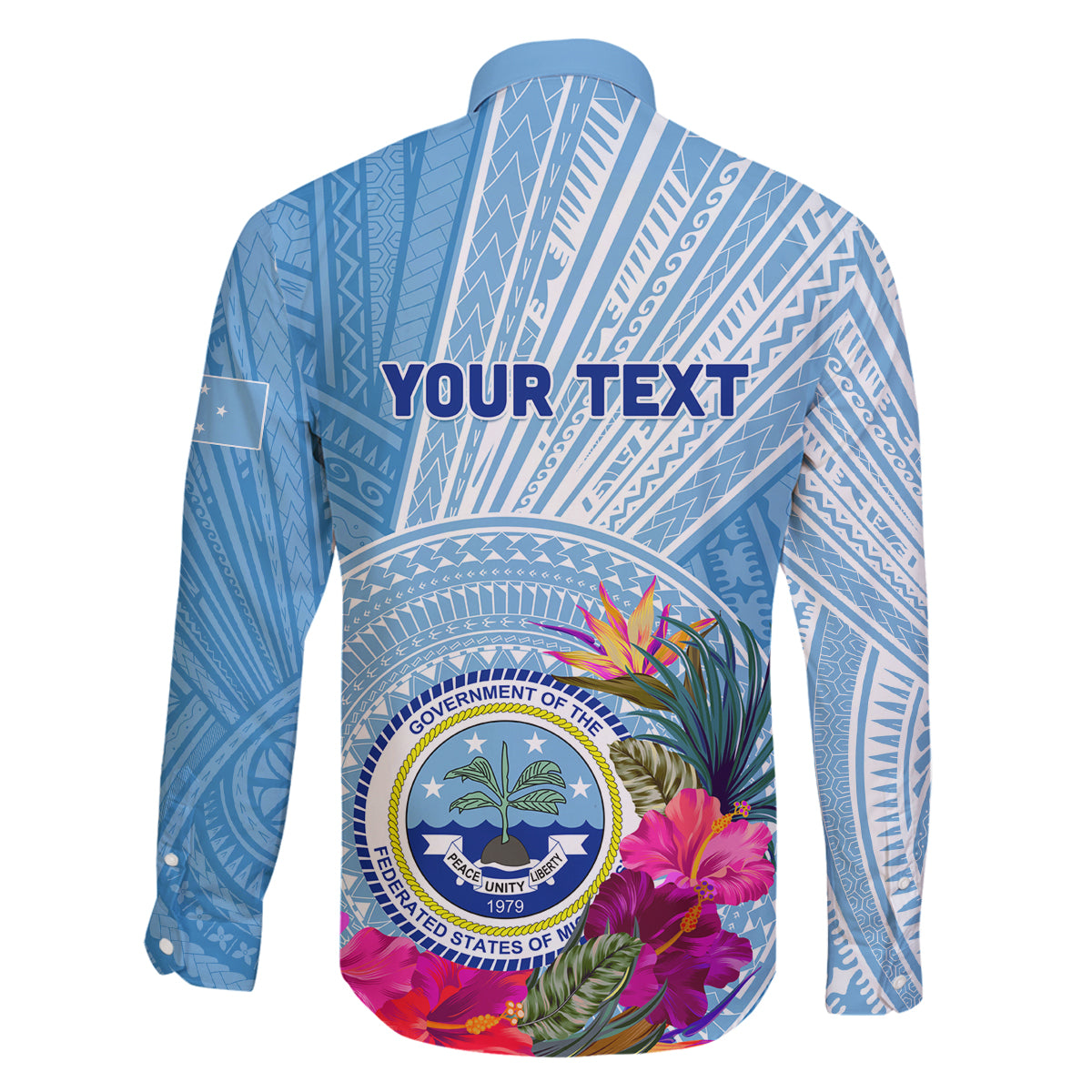 Micronesia Culture Day Family Matching Off Shoulder Short Dress and Hawaiian Shirt Tribal Pattern Tropical Style LT01 - Polynesian Pride
