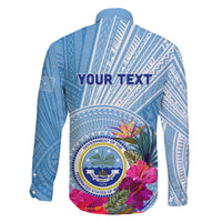 Micronesia Culture Day Family Matching Off Shoulder Short Dress and Hawaiian Shirt Tribal Pattern Tropical Style LT01 - Polynesian Pride