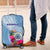 Micronesia Culture Day Luggage Cover Tribal Pattern Tropical Style LT01 Blue - Polynesian Pride