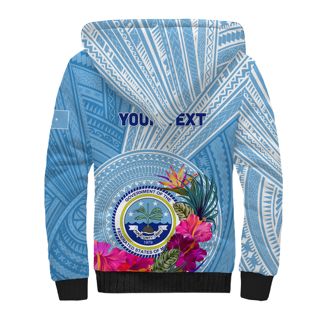 Micronesia Culture Day Sherpa Hoodie Tribal Pattern Tropical Style LT01 - Polynesian Pride
