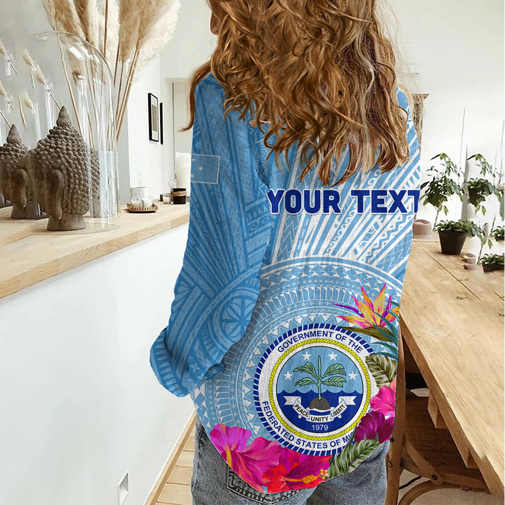 Micronesia Culture Day Women Casual Shirt Tribal Pattern Tropical Style LT01 - Polynesian Pride