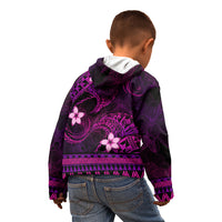 FSM Culture Day Kid Hoodie Tribal Pattern Pink Version LT01 - Polynesian Pride
