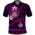 FSM Culture Day Polo Shirt Tribal Pattern Pink Version LT01 Pink - Polynesian Pride