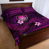 FSM Culture Day Quilt Bed Set Tribal Pattern Pink Version LT01 - Polynesian Pride