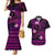 FSM Chuuk State Couples Matching Mermaid Dress and Hawaiian Shirt Tribal Pattern Pink Version LT01 Pink - Polynesian Pride