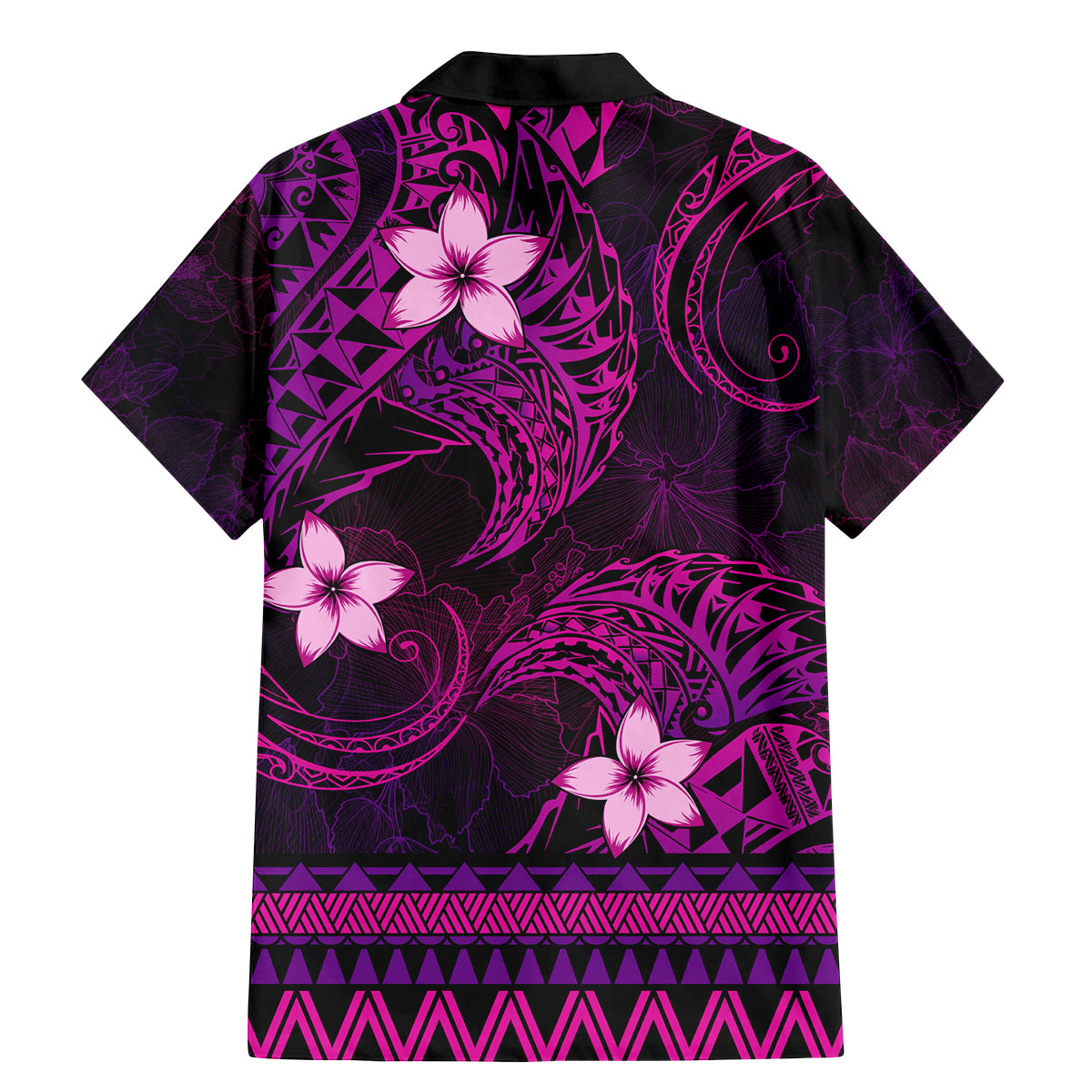 FSM Chuuk State Family Matching Mermaid Dress and Hawaiian Shirt Tribal Pattern Pink Version LT01 - Polynesian Pride