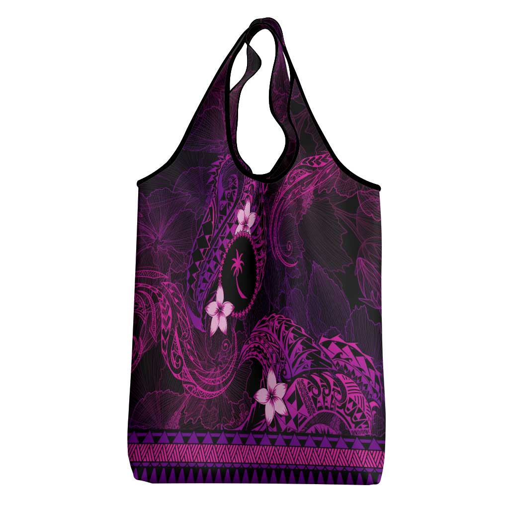 FSM Chuuk State Grocery Bag Tribal Pattern Pink Version LT01 - Polynesian Pride