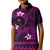 FSM Chuuk State Kid Polo Shirt Tribal Pattern Pink Version LT01 Kid Pink - Polynesian Pride