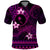 FSM Chuuk State Polo Shirt Tribal Pattern Pink Version LT01 Pink - Polynesian Pride