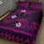 FSM Chuuk State Quilt Bed Set Tribal Pattern Pink Version LT01 - Polynesian Pride