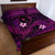 FSM Chuuk State Quilt Bed Set Tribal Pattern Pink Version LT01 - Polynesian Pride