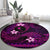 FSM Chuuk State Round Carpet Tribal Pattern Pink Version LT01 - Polynesian Pride