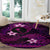 FSM Chuuk State Round Carpet Tribal Pattern Pink Version LT01 - Polynesian Pride