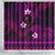 FSM Chuuk State Shower Curtain Tribal Pattern Pink Version LT01 - Polynesian Pride
