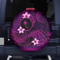 FSM Chuuk State Spare Tire Cover Tribal Pattern Pink Version LT01 - Polynesian Pride